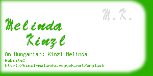 melinda kinzl business card